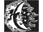  Solar Eclipse Moon Cross Sun Decal