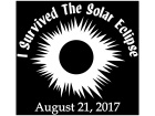 Solar Eclipse Survived 1 Decal