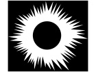  Solar Eclipse White Decal