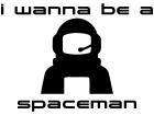  Space Man Wannabe Decal