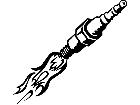  Spark Plug Flame 0 4 8 V A 1 Decal