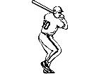  Sports Baseball Batter 0 2 P A 1 Decal