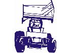  Sprint Race Car Decal
