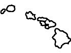  States Hawaii Outline Decal