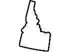  States Idaho Outline Decal