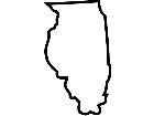  States Illinois Outline Decal