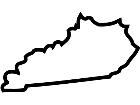  States Kentucky Outline Decal