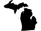  States Michigan Decal