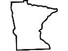  States Minnesota Outline Decal
