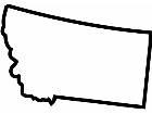  States Montana Outline Decal