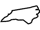  States North Carolina Outline Decal