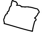  States Oregon Outline Decal