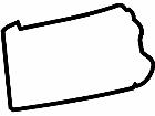  States Pennsylvania Outline Decal