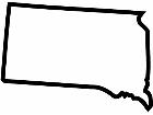  States South Dakota Outline Decal