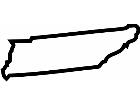  States Tennessee Outline Decal