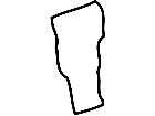  States Vermont Outline Decal