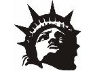  Statueof Liberty Head Decal