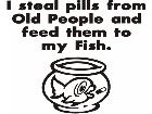  Steal Pills Fish Decal