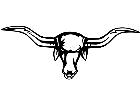  Steer Longhorn 2 M B 1 Decal