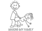  Stick Family Making Now Decal