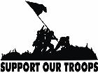  Support Our Troops V E T Decal