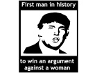  Trump Argue Woman Fight Decal