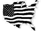  U S Flag Map T G P A 1 Decal