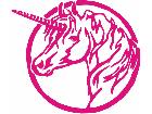  Unicorn Circle Decal
