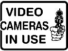  Video Cameras In Use Decal