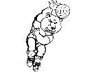  Volleyball Bear M B 1 Decal