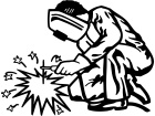  Welding Welder Sparks 1 Decal