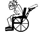  Wheelchair Racer Decal