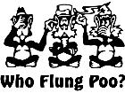  Who Flung Poo Decal