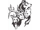  Wilderness Family Animals Decal