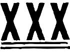  X X X Decal