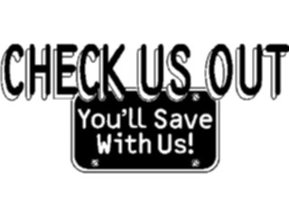 Sticker Custom Preview Image #000202 Advertising Sales Promos Check Us Out