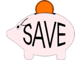 Sticker Custom Preview Image #000578 Advertising Sales Promos Save Piggy Bank
