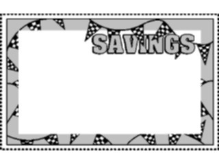 Sticker Custom Preview Image #000583 Advertising Sales Promos Savings Coupon Frame