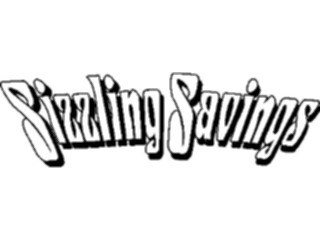 Sticker Custom Preview Image #000617 Advertising Sales Promos Sizzling Savings