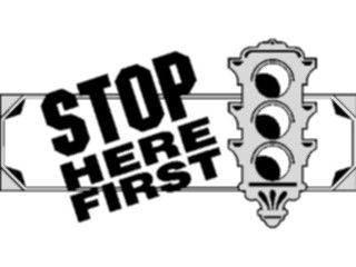 Sticker Custom Preview Image #000643 Advertising Sales Promos Stop Here First