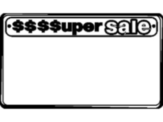 Sticker Custom Preview Image #000653 Advertising Sales Promos Super Sale Frame