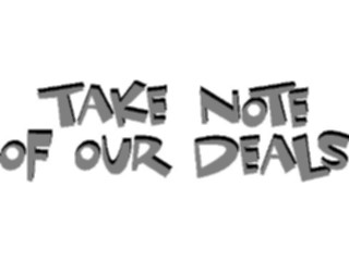 Sticker Custom Preview Image #000671 Advertising Sales Promos Take Noteof Our Deals