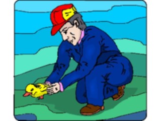 Sticker Custom Preview Image #000861 Agriculture Farmer Duckling
