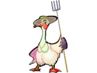 Sticker Custom Preview Image #000863 Agriculture Farmer Goose