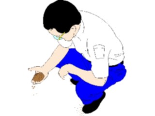 Sticker Custom Preview Image #000916 Agriculture Inspecting Soil