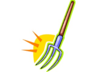 Sticker Custom Preview Image #000930 Agriculture Pitchfork5