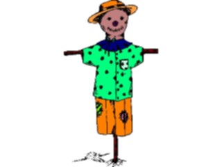 Sticker Custom Preview Image #000938 Agriculture Scarecrow4