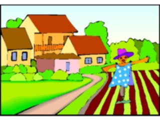 Sticker Custom Preview Image #000939 Agriculture Scarecrowon Farm1