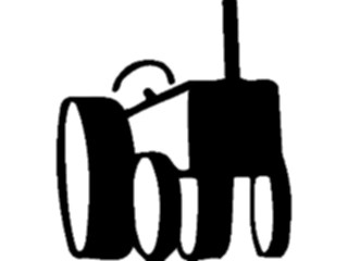 Sticker Custom Preview Image #000948 Agriculture Tractor01