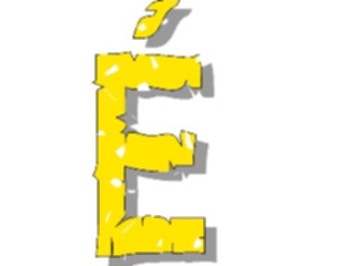 Sticker Custom Preview Image #001143 Alphabets- General Trampled Trampled E